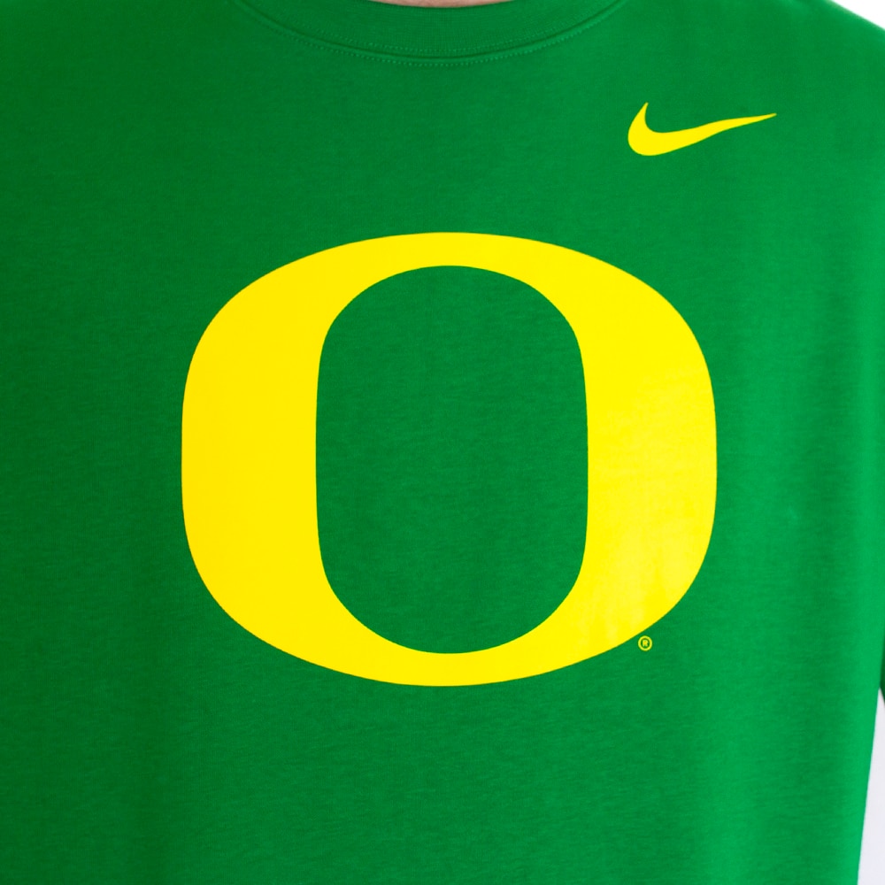 Classic Oregon O, Nike, Green, Pullover, Cotton Blend, Men, Club, Fleece, Pullover, Sweatshirt, 792260